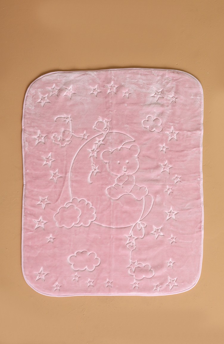 Irk Ilkcemre Golden Embos Bebek Battaniyesi C 01 Pembe 01 Sefamerve