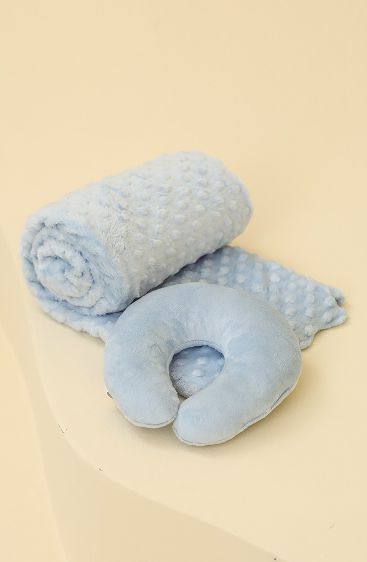 Irk Ilkcemre Golden Boyunluklu Nohut Bebek Battaniyesi C 03 Mavi 03 Sefamerve