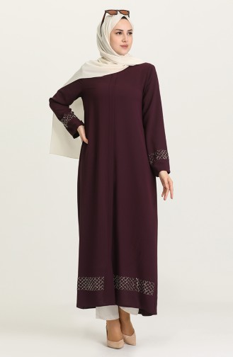 Purple Abaya 9001-02
