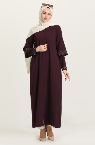 Purple Abaya 9002-03