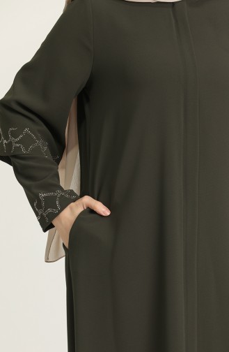 Khaki Abaya 9002-04