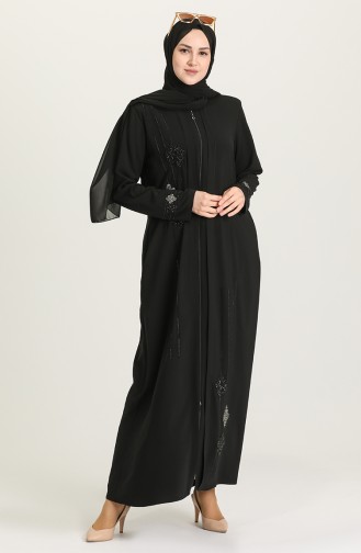 Black Abaya 0168-04