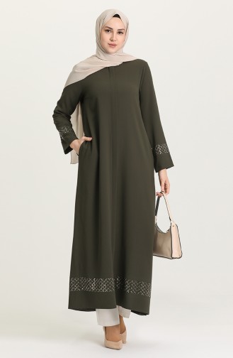 Khaki Abaya 4311-04