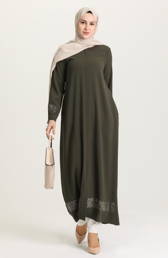 Khaki Abaya 4311-04