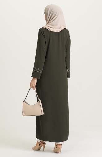 Khaki Abaya 4311-04