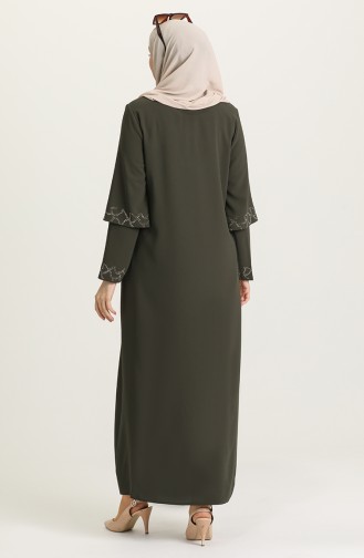 Khaki Abaya 4312-04