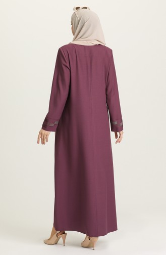 Dark Dusty Rose Abaya 8230-03