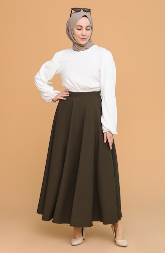 Dark Khaki Skirt 1020214ETK-08