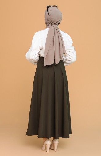 Dark Khaki Skirt 1020214ETK-08