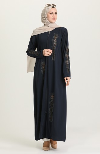 Abayas Bleu Marine 1581-03