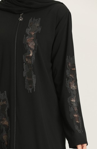 Black Abaya 1581-04