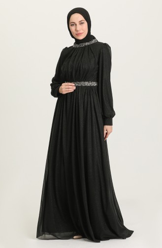 Habillé Hijab Noir 4871-02