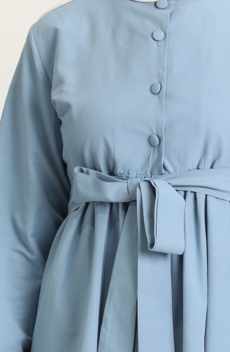 Robe Hijab Bleu Bébé 6890-01