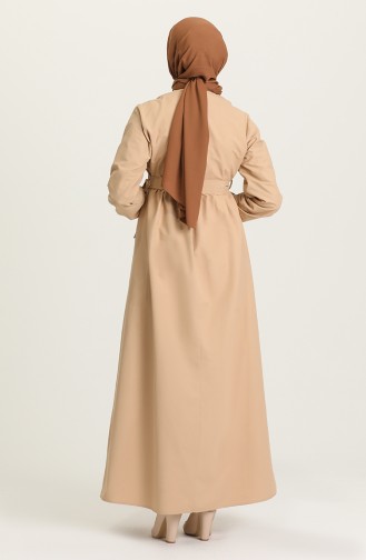 Robe Hijab Café au lait 6890-05