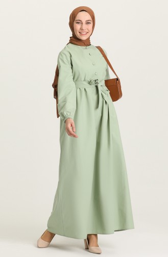 Robe Hijab Vert menthe 6890-06