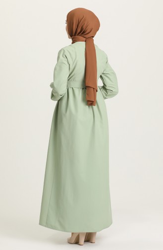 فستان أخضر فاتح 6890-06