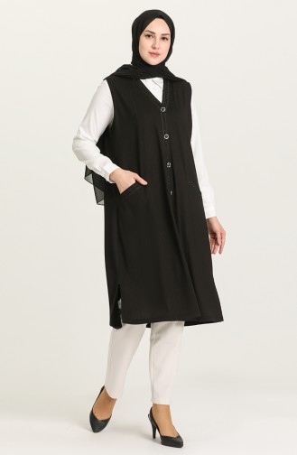 Gilet Sans Manches Noir 0809-02