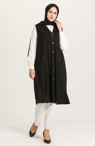 Gilet Sans Manches Noir 0809-02