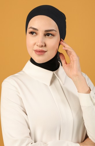 Yazlık Tülbent Kumaşı Bone 0604-01 Lacivert