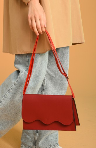 Red Shoulder Bag 0026-13