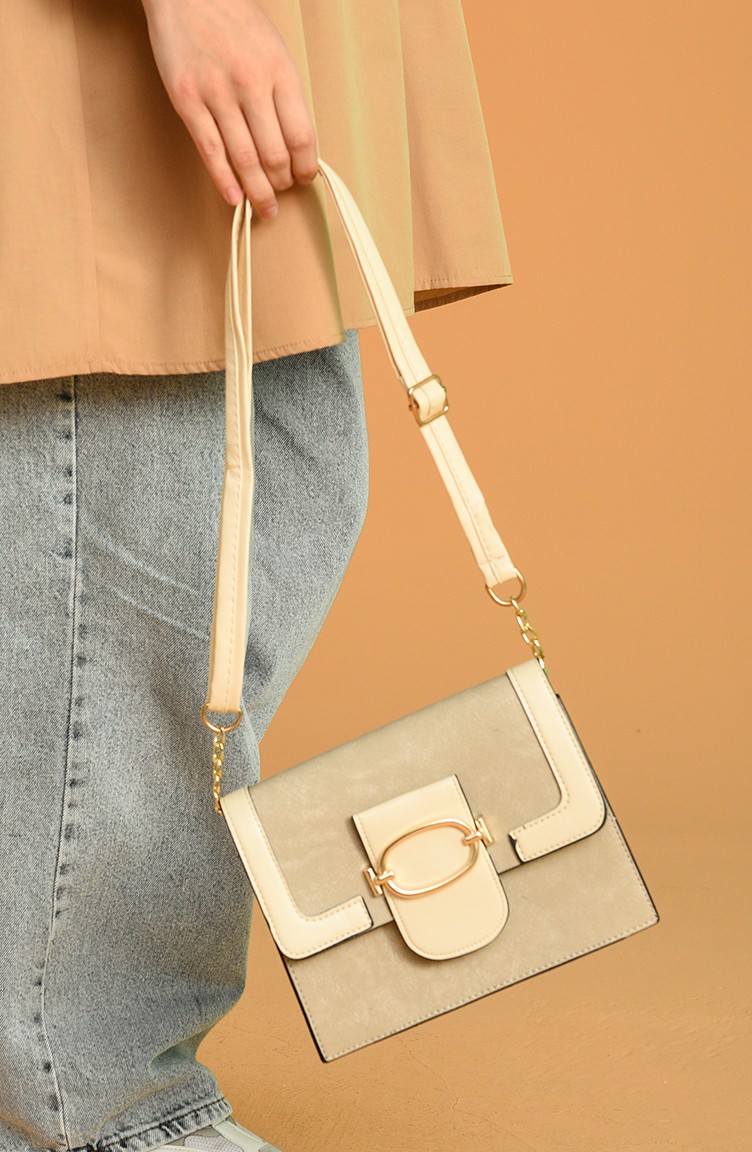 Cream Shoulder Bag 003408 Sefamerve