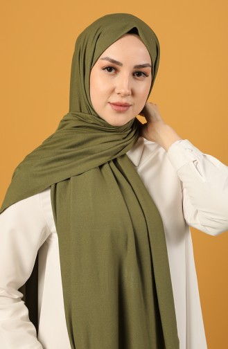 شال أخضر زيتي 5221-01