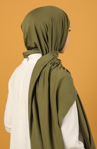 شال أخضر زيتي 5221-01