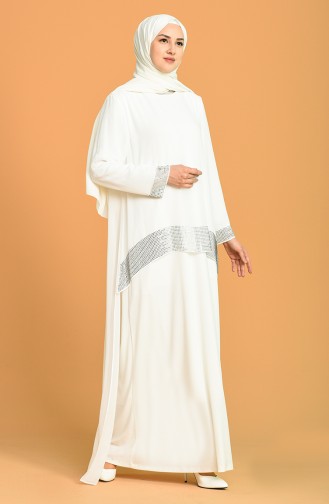 Habillé Hijab Ecru 6301-04