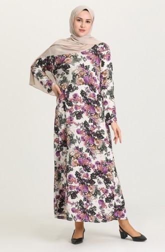 Violet Hijab Dress 2314-01