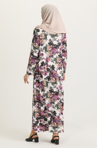 Lila Hijab Kleider 2314-01