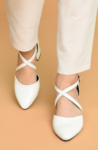 Chaussures a Talons Blanc 7-1-05
