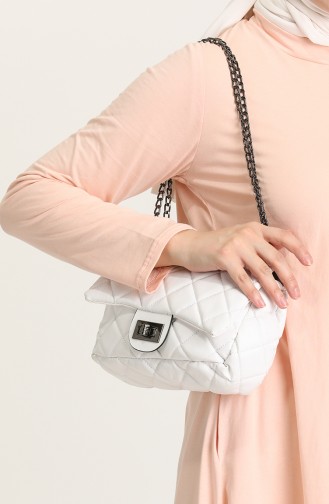 White Shoulder Bags 0029-02