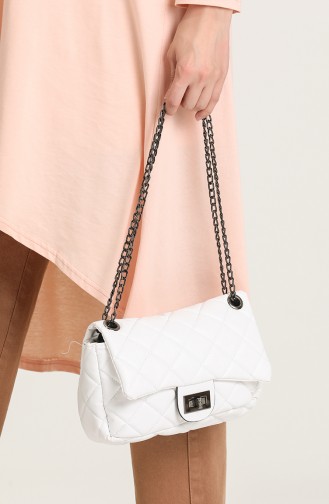 White Shoulder Bags 0029-02