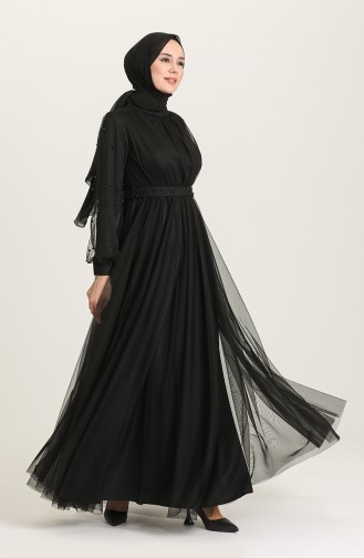 Habillé Hijab Noir 5514-07