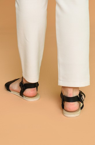 Black Summer Sandals 4-01