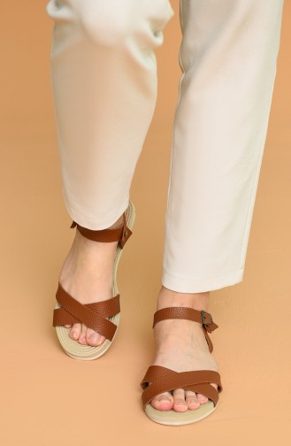 Tan Summer Sandals 4-02