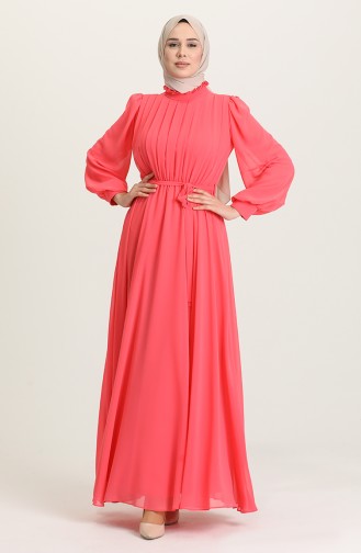 Rosa Hijab-Abendkleider 4826-15
