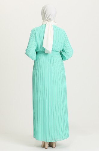 Mint Green Hijab Dress 4831-07