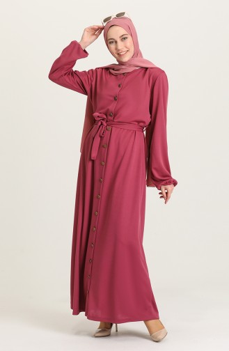Dusty Rose Hijab Dress 4015-03