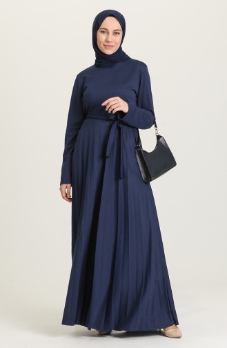 Indigo Hijab Dress 4026-02