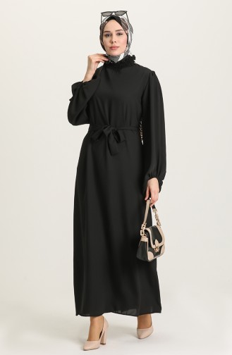 Black İslamitische Jurk 3254-04