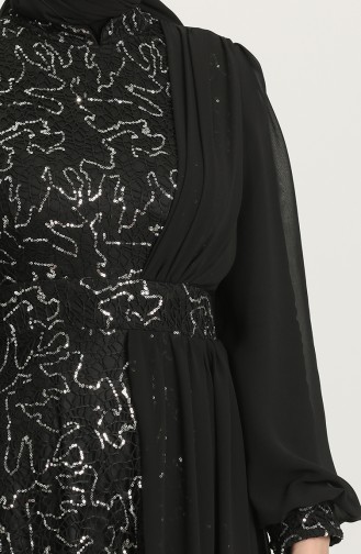 Habillé Hijab Noir 5408A-03