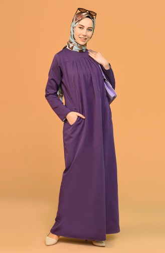 Purple Hijab Dress 3274-01