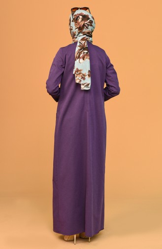 Lila Hijab Kleider 3274-01
