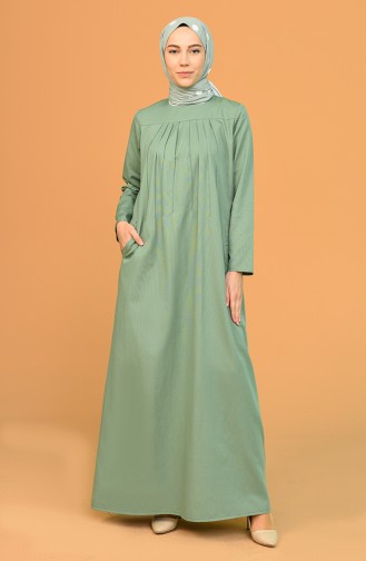 Green Hijab Dress 3274-06