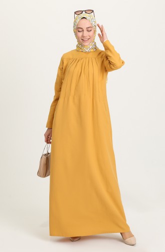 Robe Hijab Jaune 3274-07