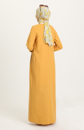 Robe Hijab Jaune 3274-07