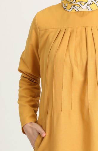 Robe Hijab Jaune 3274-07