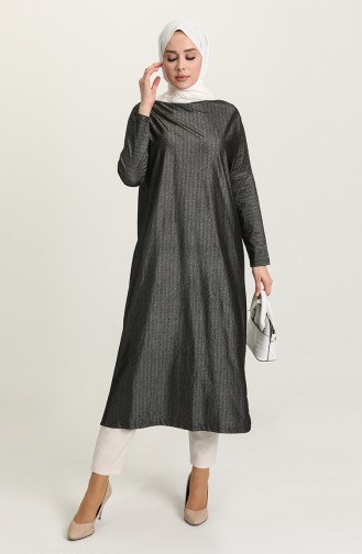 Yarasa Kol Mevsimlik Tunik 8306-01 Siyah