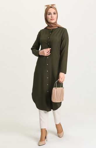 Buttoned Tunic 2034-13 Green 2034-13